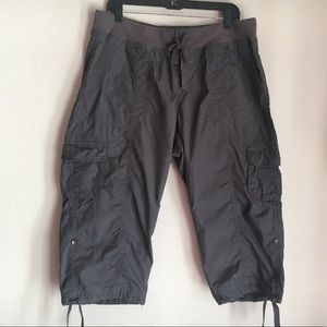 Gray Calvin Klein Performance Dry cargo capris
